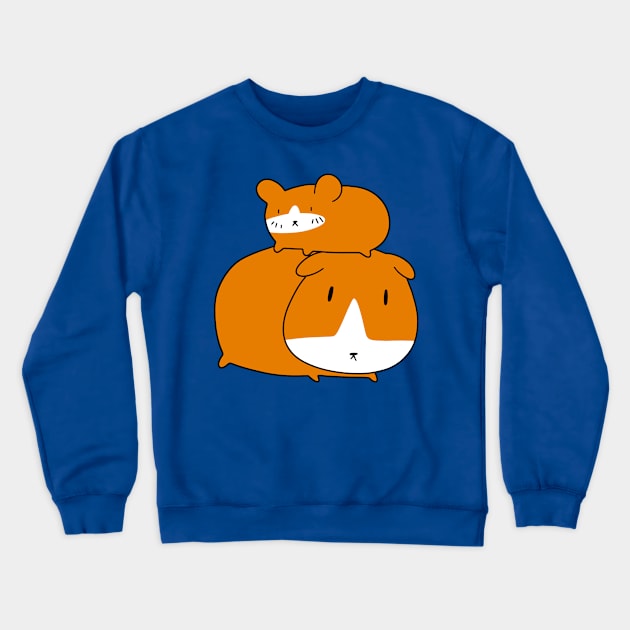 Hamster and Guinea Pig Crewneck Sweatshirt by saradaboru